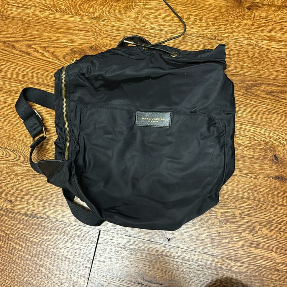 Marc Jacobs Nylon Drawstring Black Backpack - image 1
